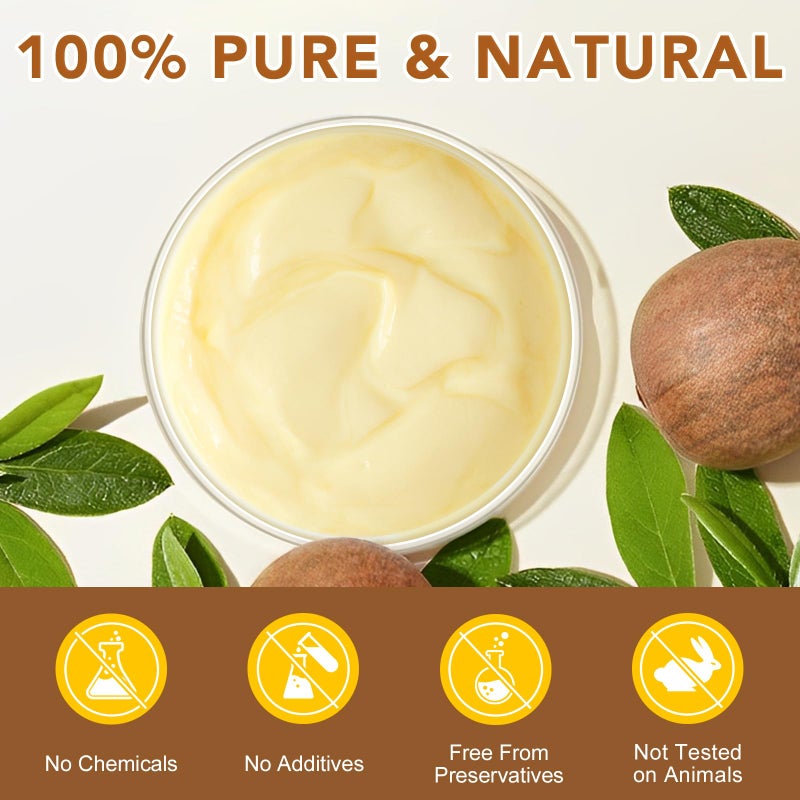ZODENIS Shea Butter Raw 100% Pure for Hair and Body, Natural Moisturizer Unrefined to Make Lotion for Extremely Dry Skin, DIY Lip Balm, Body Butter and Shea Butter Soap - Image 3